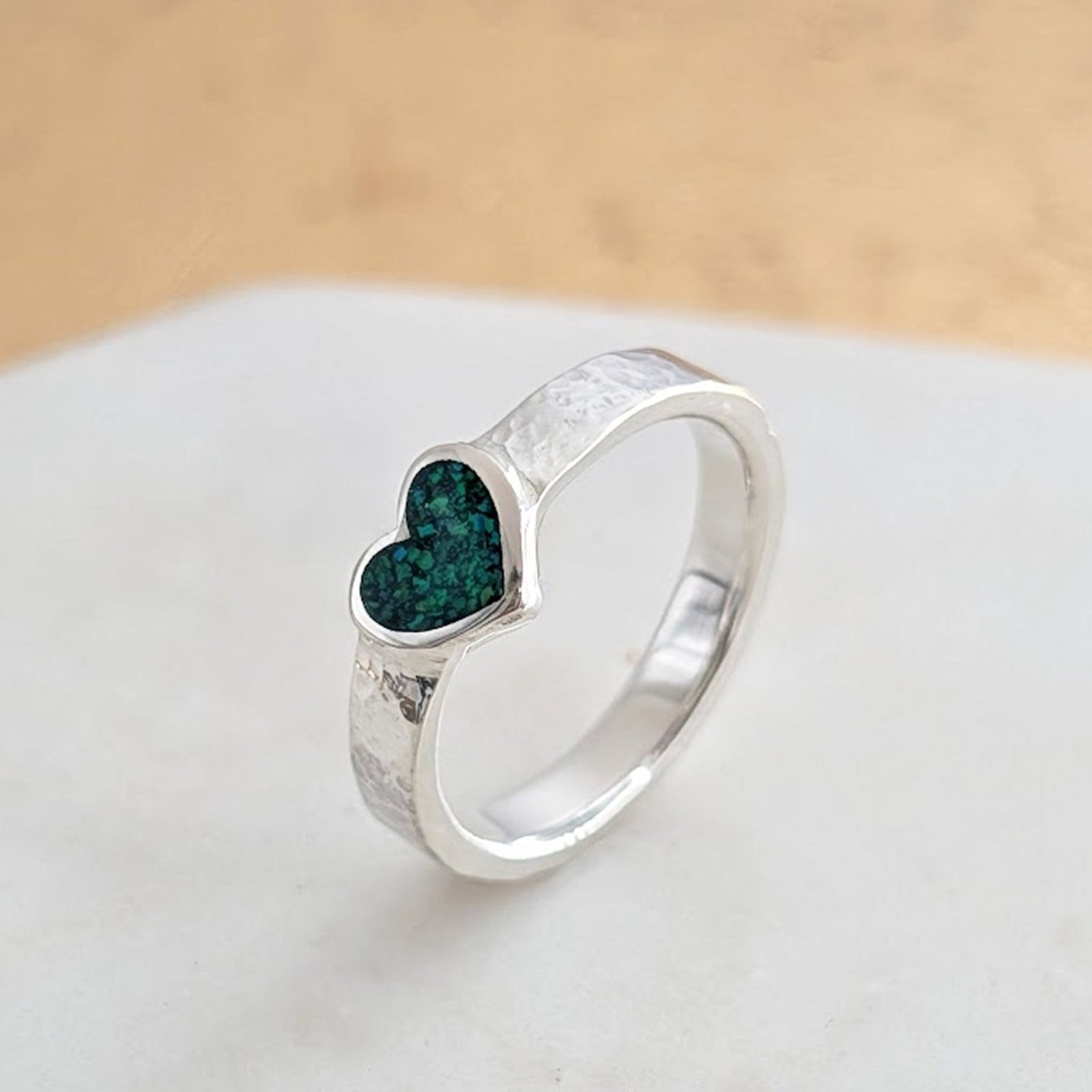 Memorial Ashes Jewellery - silver ring