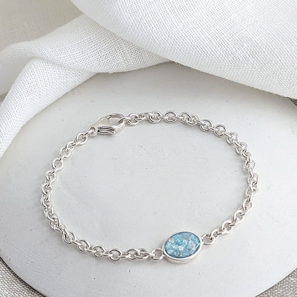 Memorial Cremation Ashes Charm Bracelet | Memorial Jewellery