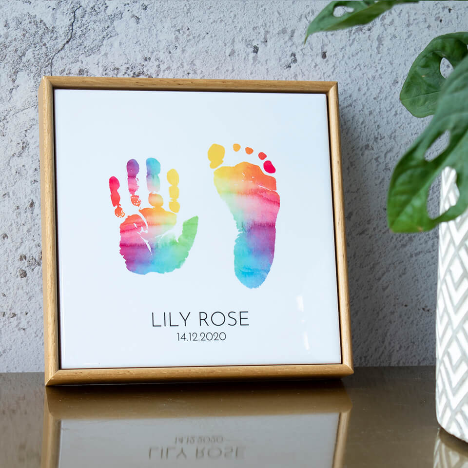Baby Handprint and Footprint Personalised Gifts and Art