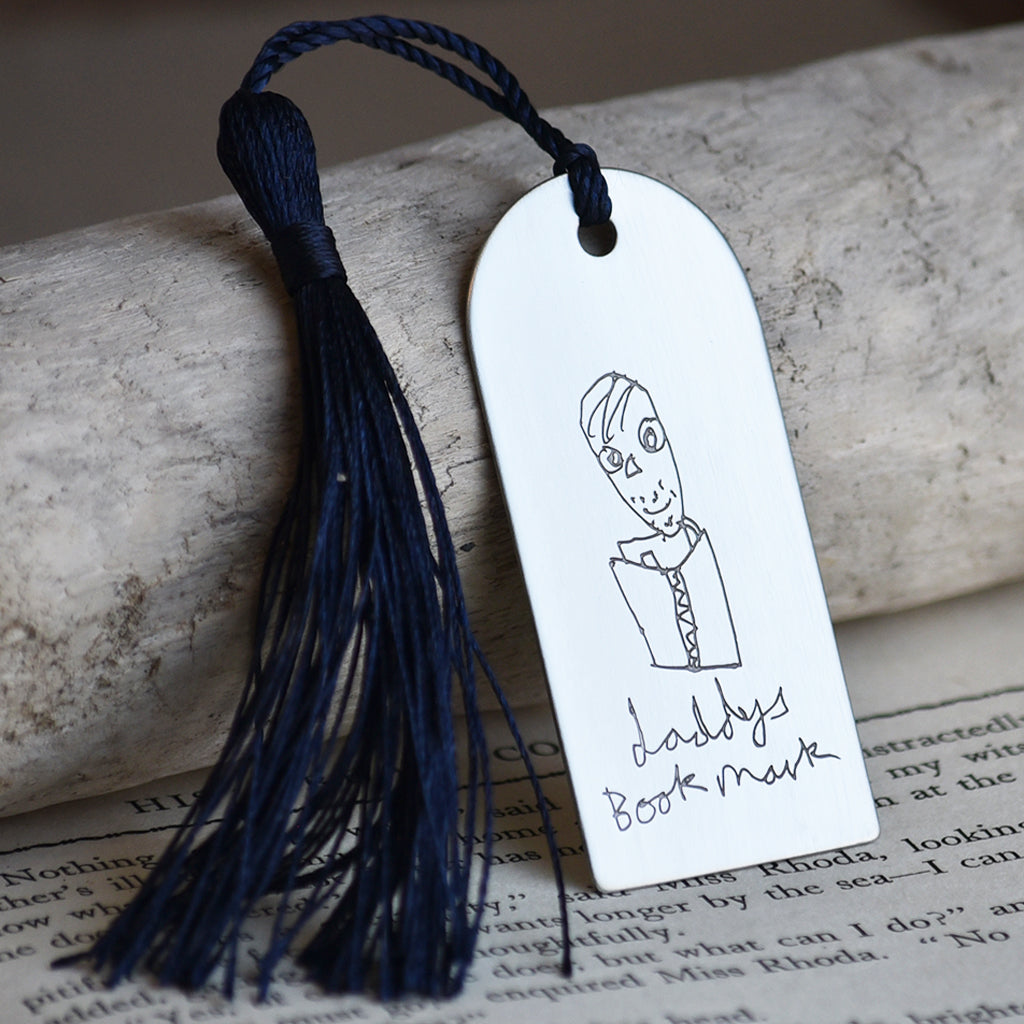 PERSONALISED YOUR CHILD'S DRAWING STEEL BOOKMARK