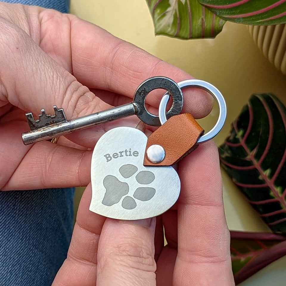 PAWPRINT KEYRINGS