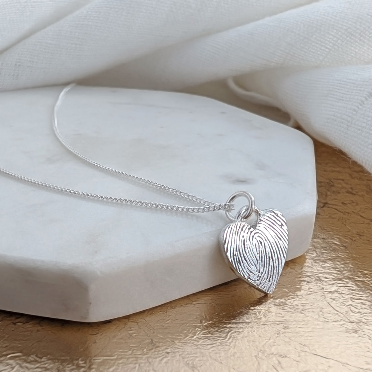 DAINTY HEART FINGERPRINT CHARM