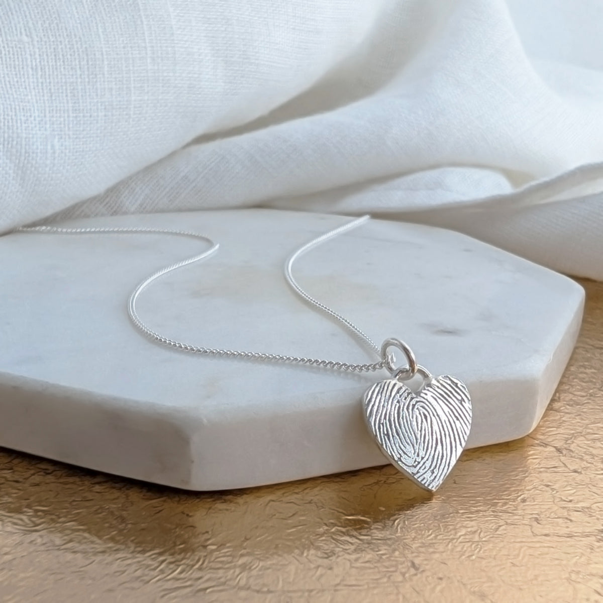 DAINTY HEART FINGERPRINT CHARM