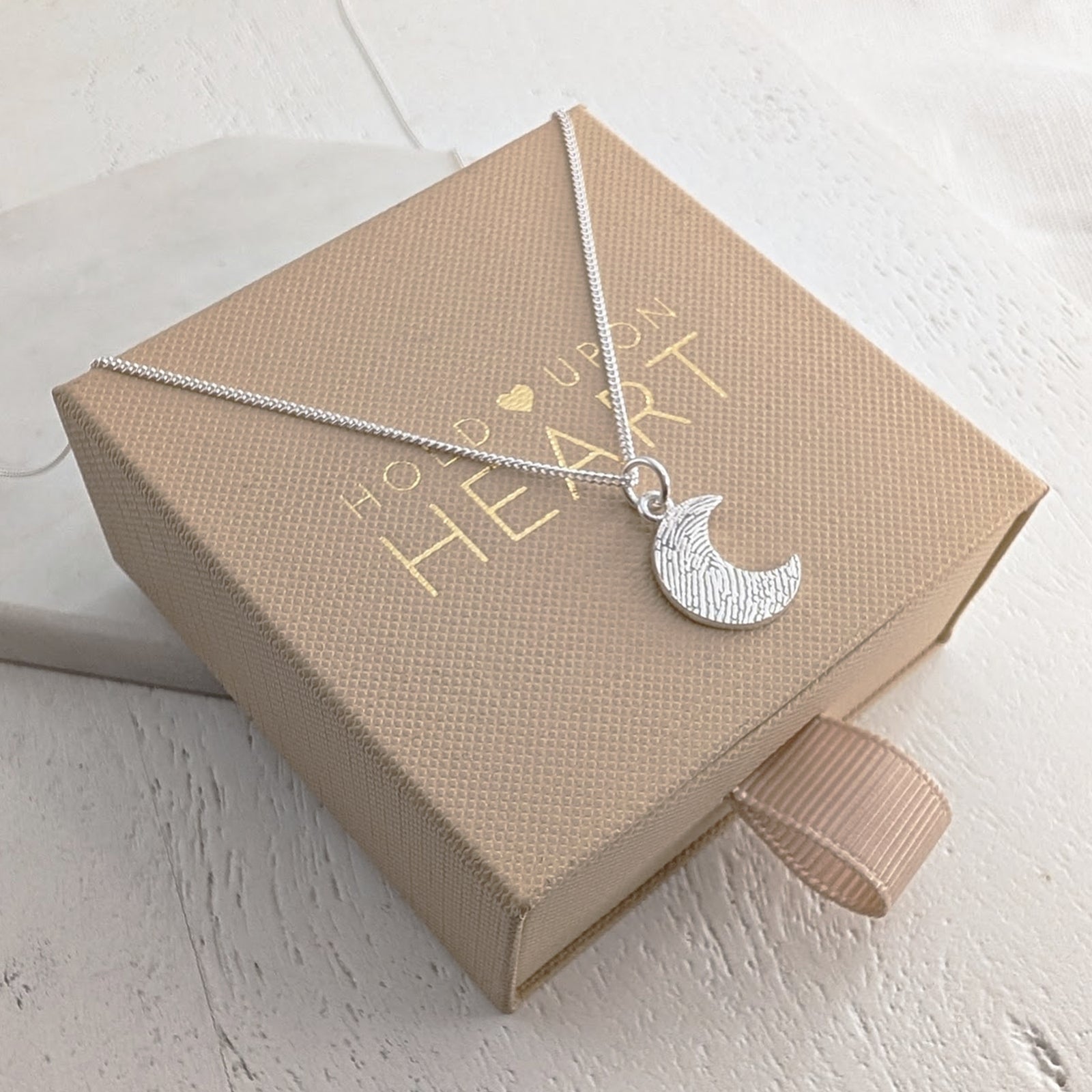 DAINTY MOON FINGERPRINT CHARM