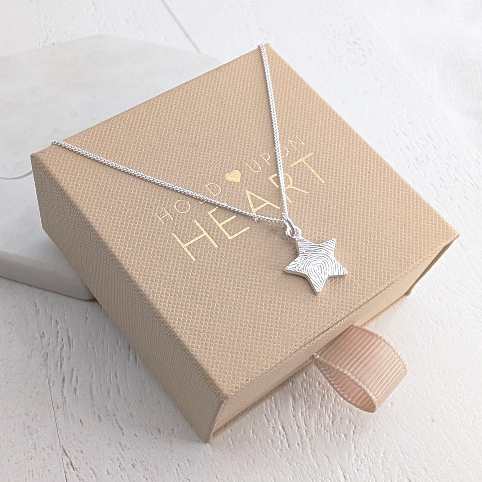 DAINTY STAR FINGERPRINT CHARM