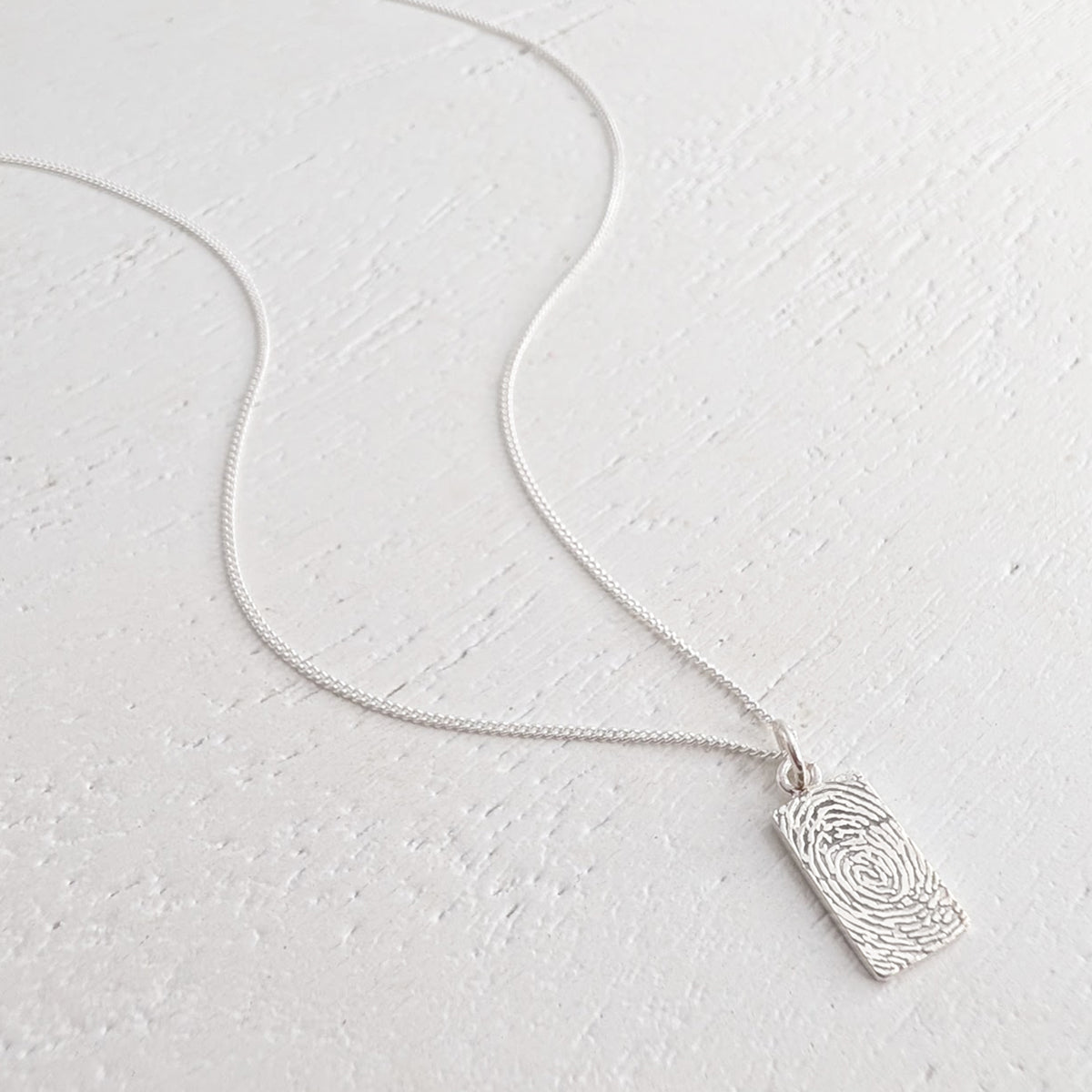 DAINTY TAG FINGERPRINT CHARM