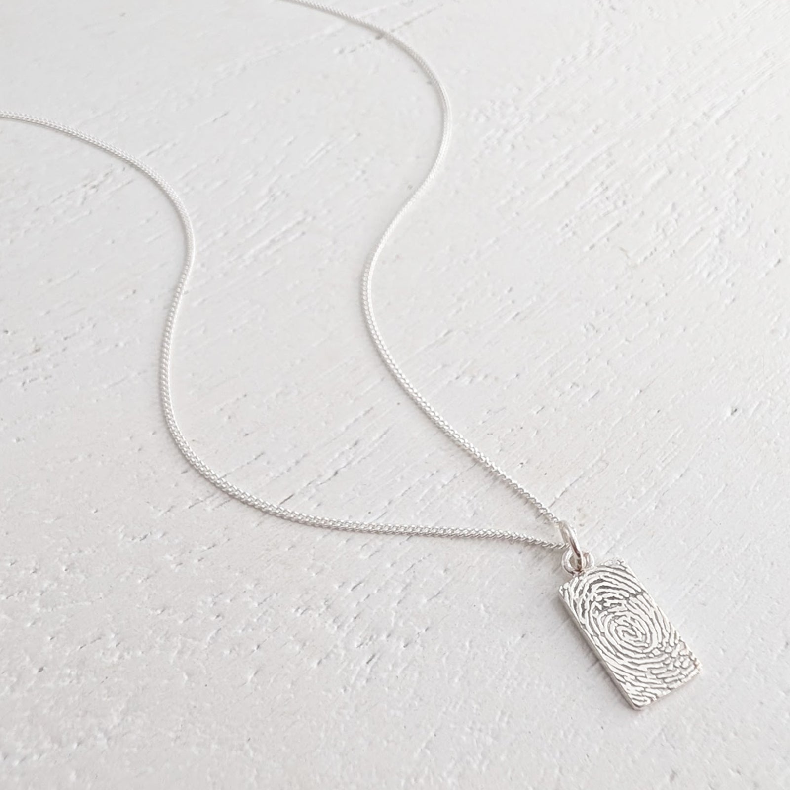 DAINTY TAG FINGERPRINT CHARM