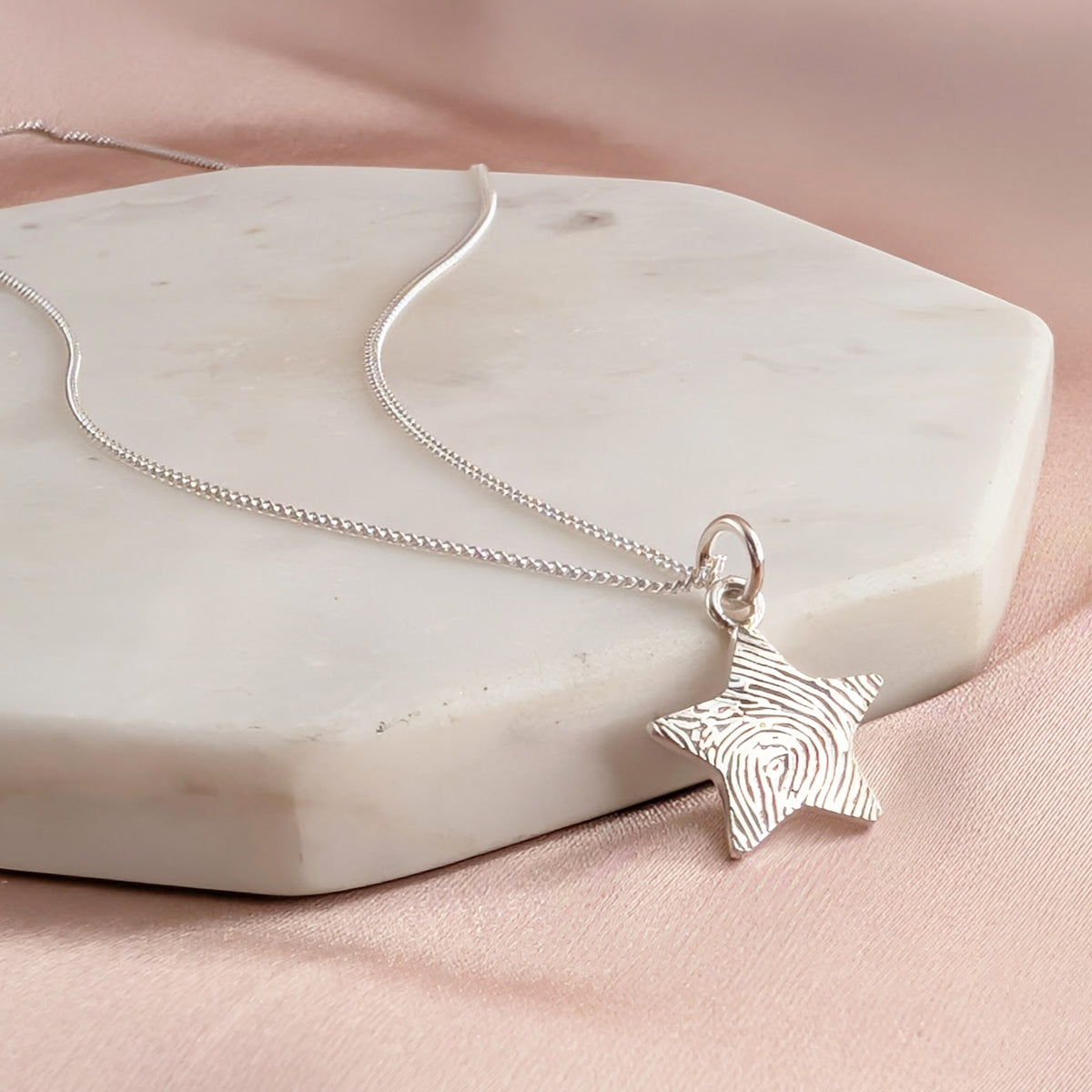 DAINTY STAR FINGERPRINT CHARM