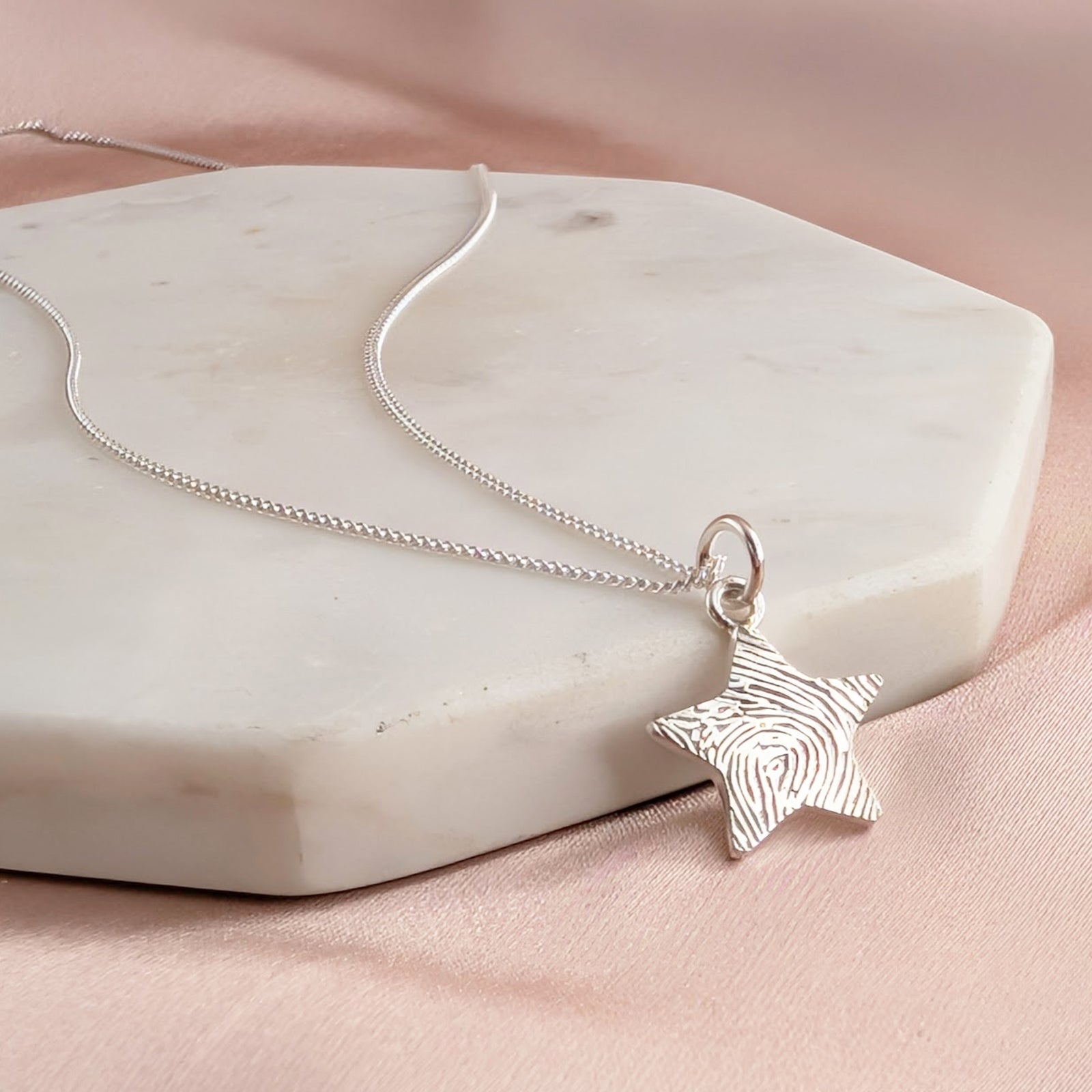 DAINTY STAR FINGERPRINT CHARM
