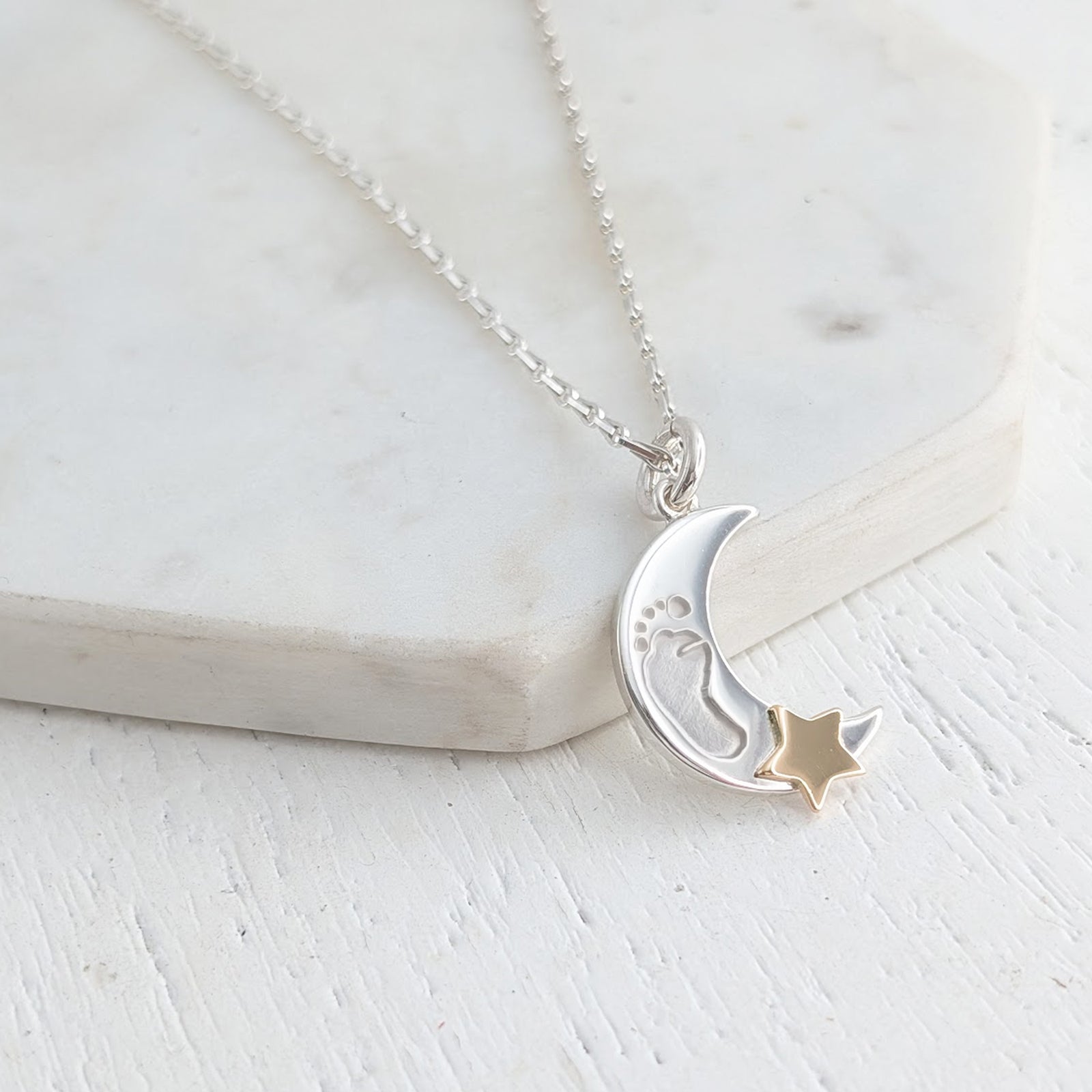 Memorial Footprint Necklace