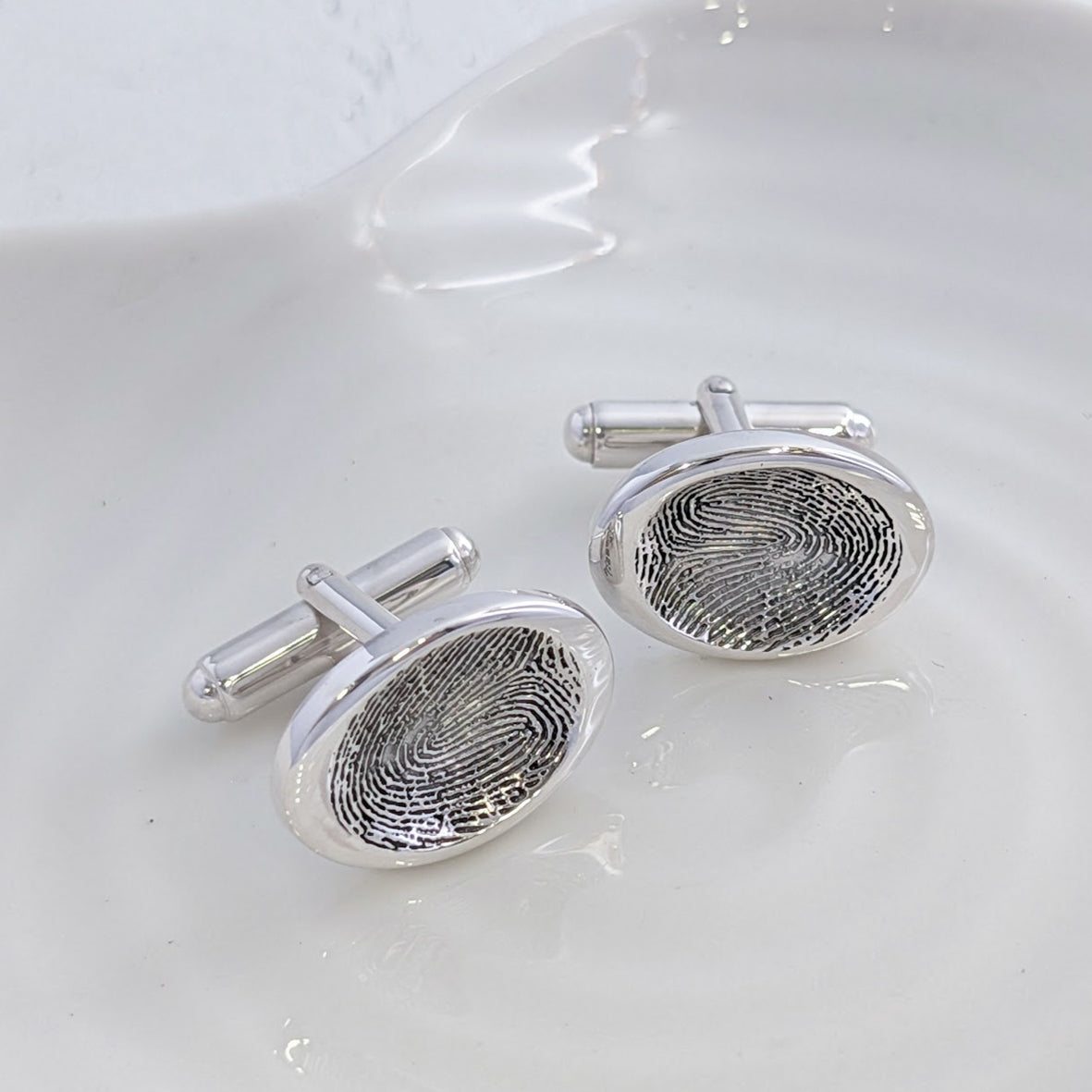fingerprint keepsake cufflinks