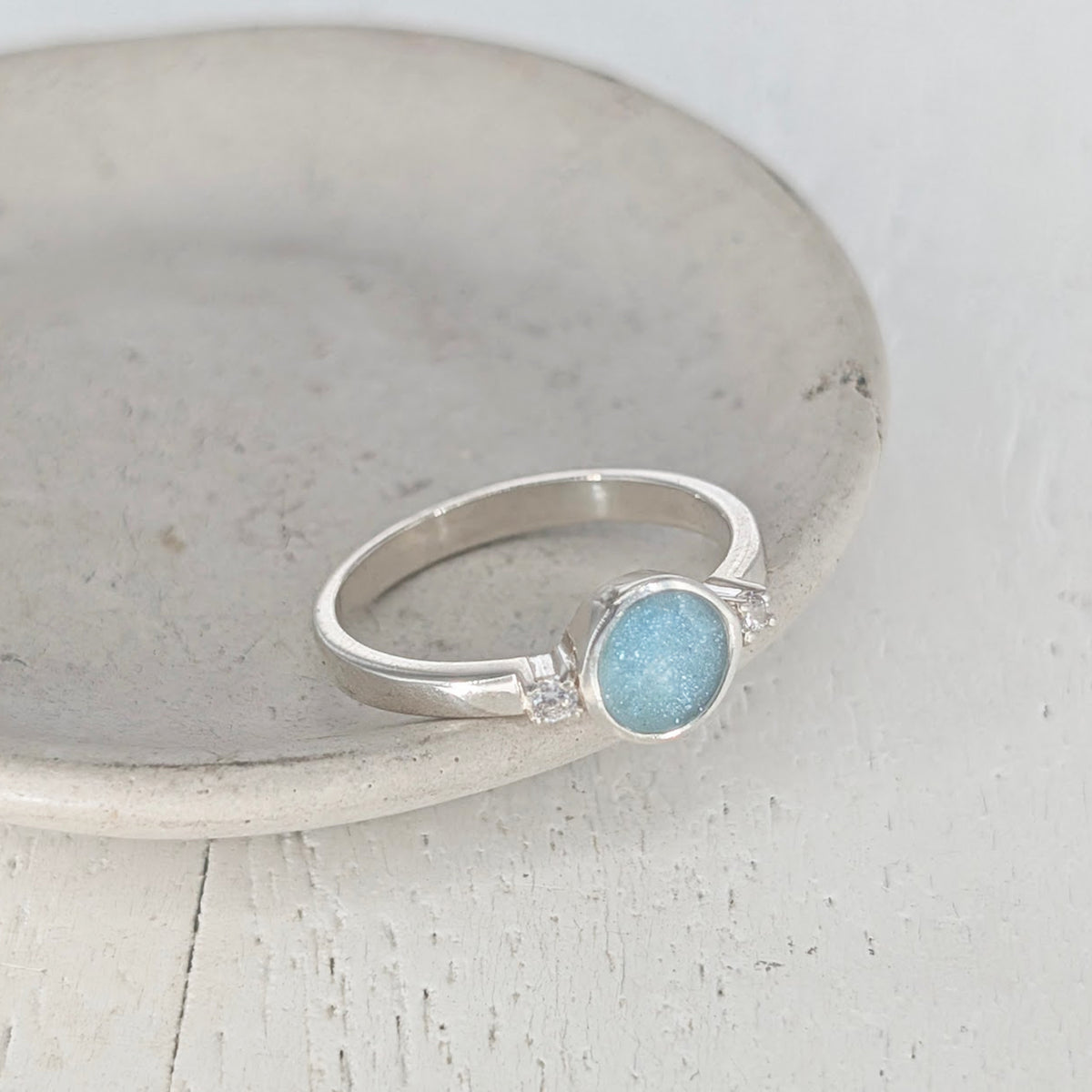MEMORIAL ASHES 'LUNAR' RING