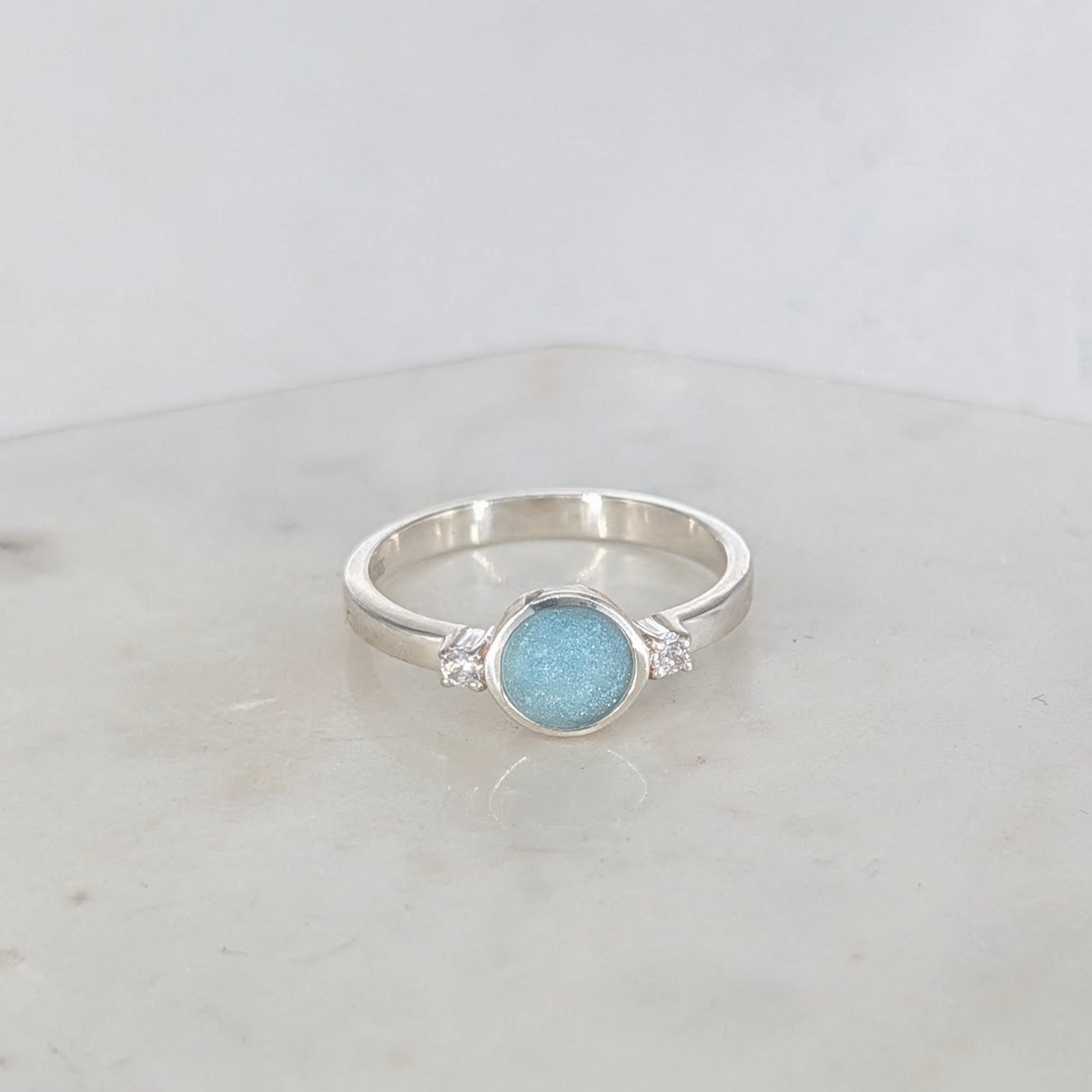 MEMORIAL ASHES 'LUNAR' RING
