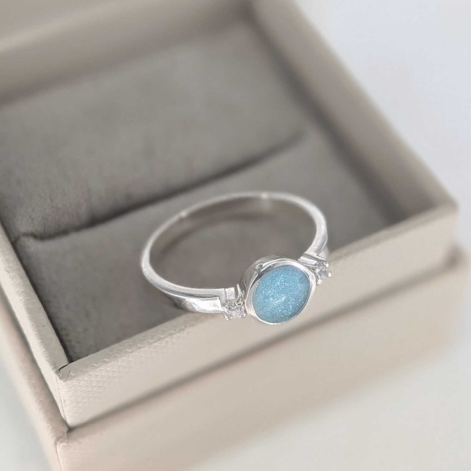 MEMORIAL ASHES 'LUNAR' RING