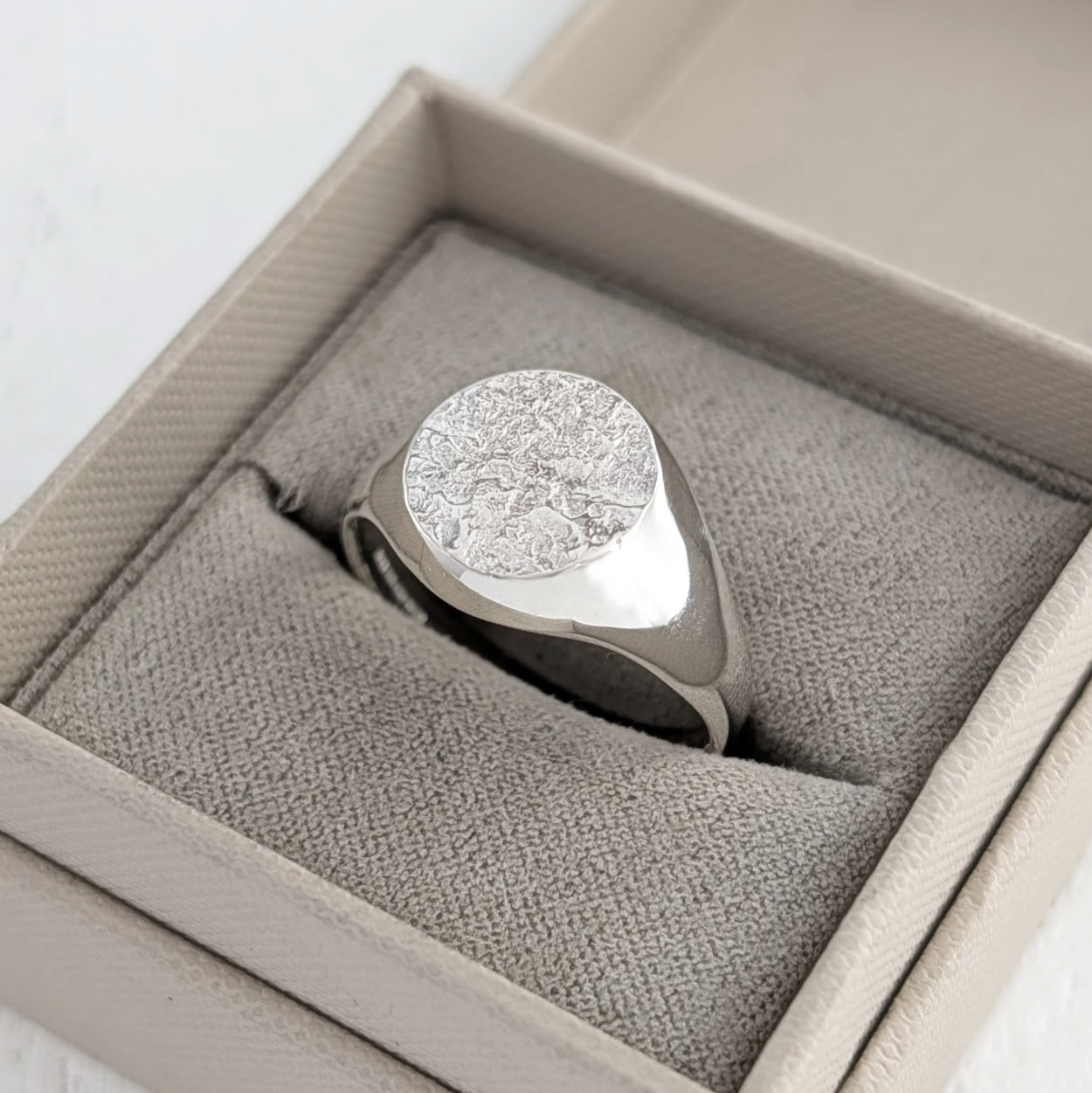 Memorial Ashes Signet Ring for men