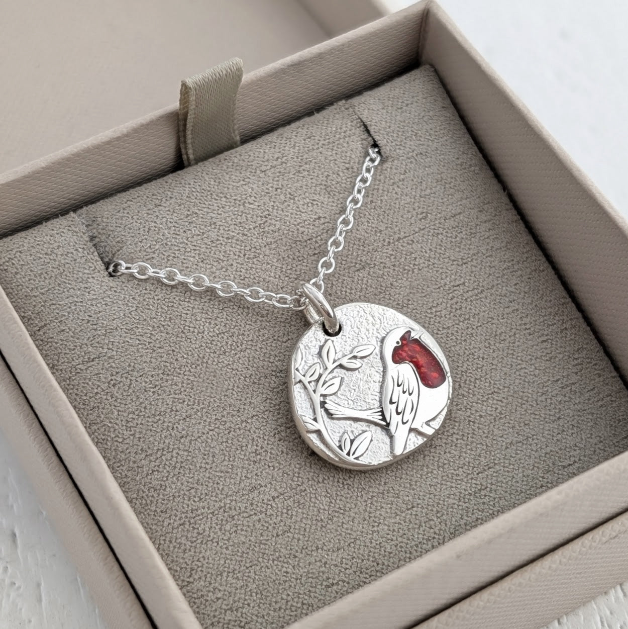 Memorial Ashes Robin Necklace | Silver or Gold