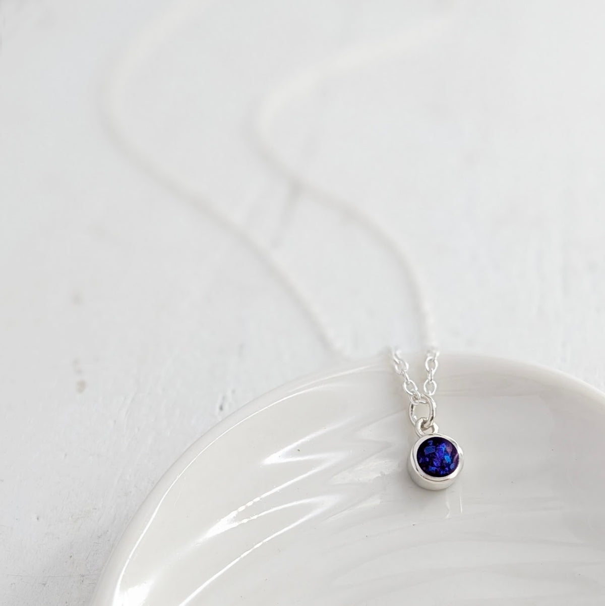 Memorial Ashes Simplicity Necklace - handmade in silver or gold