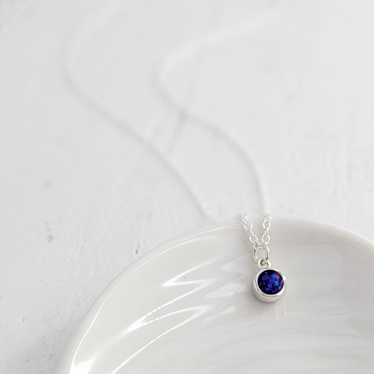 Memorial Ashes Simplicity Necklace - handmade in silver or gold