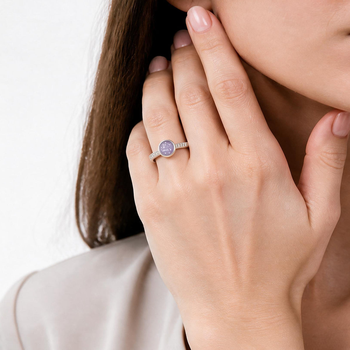 MEMORIAL ASHES 'STARLIGHT' RING