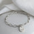 Memorial Ashes SIlver Charm Bracelet | Feather