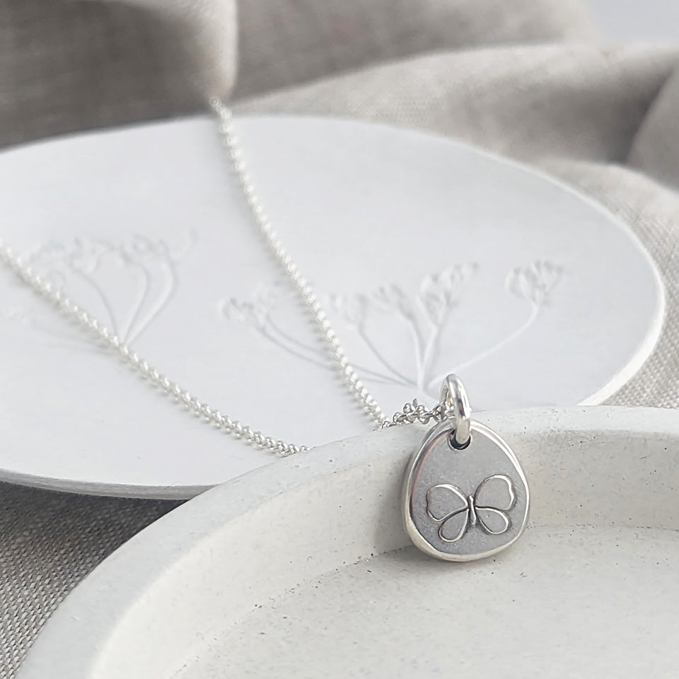 MEMORIAL ASHES BUTTERFLY PEBBLE CHARM