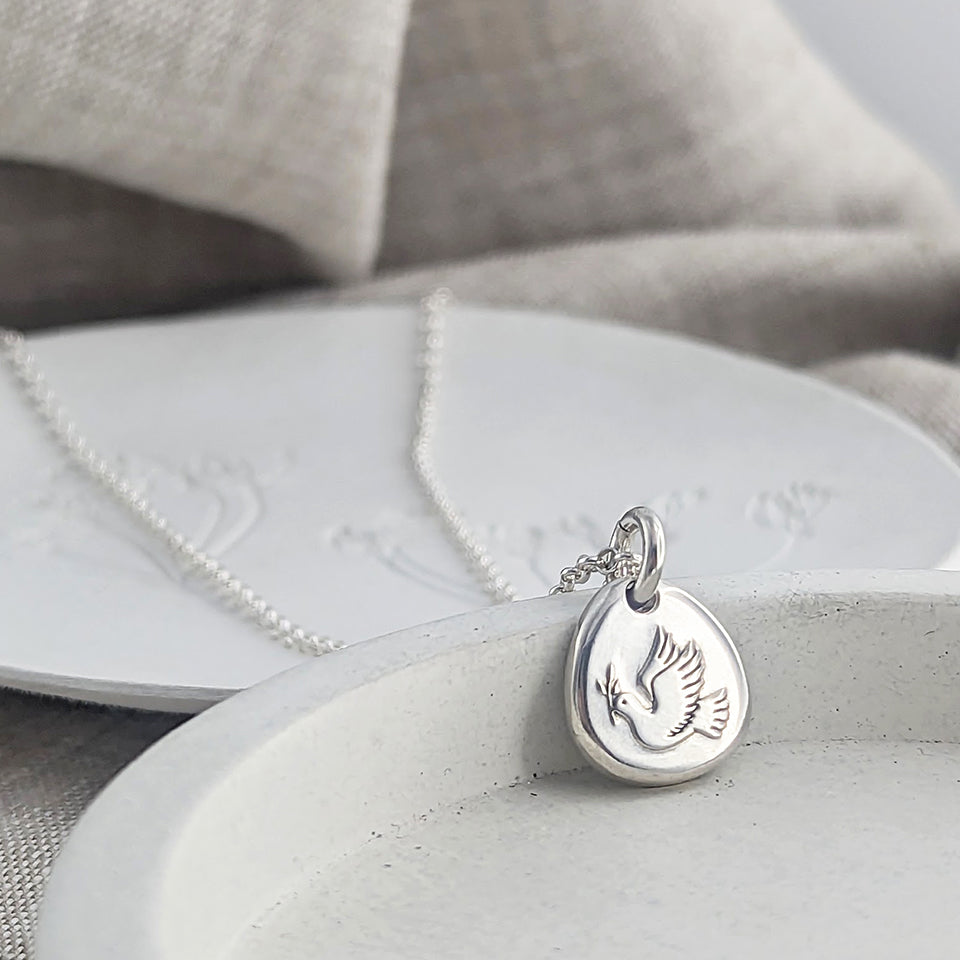 Memorial Ashes Dove Charm | Memorial Jewellery