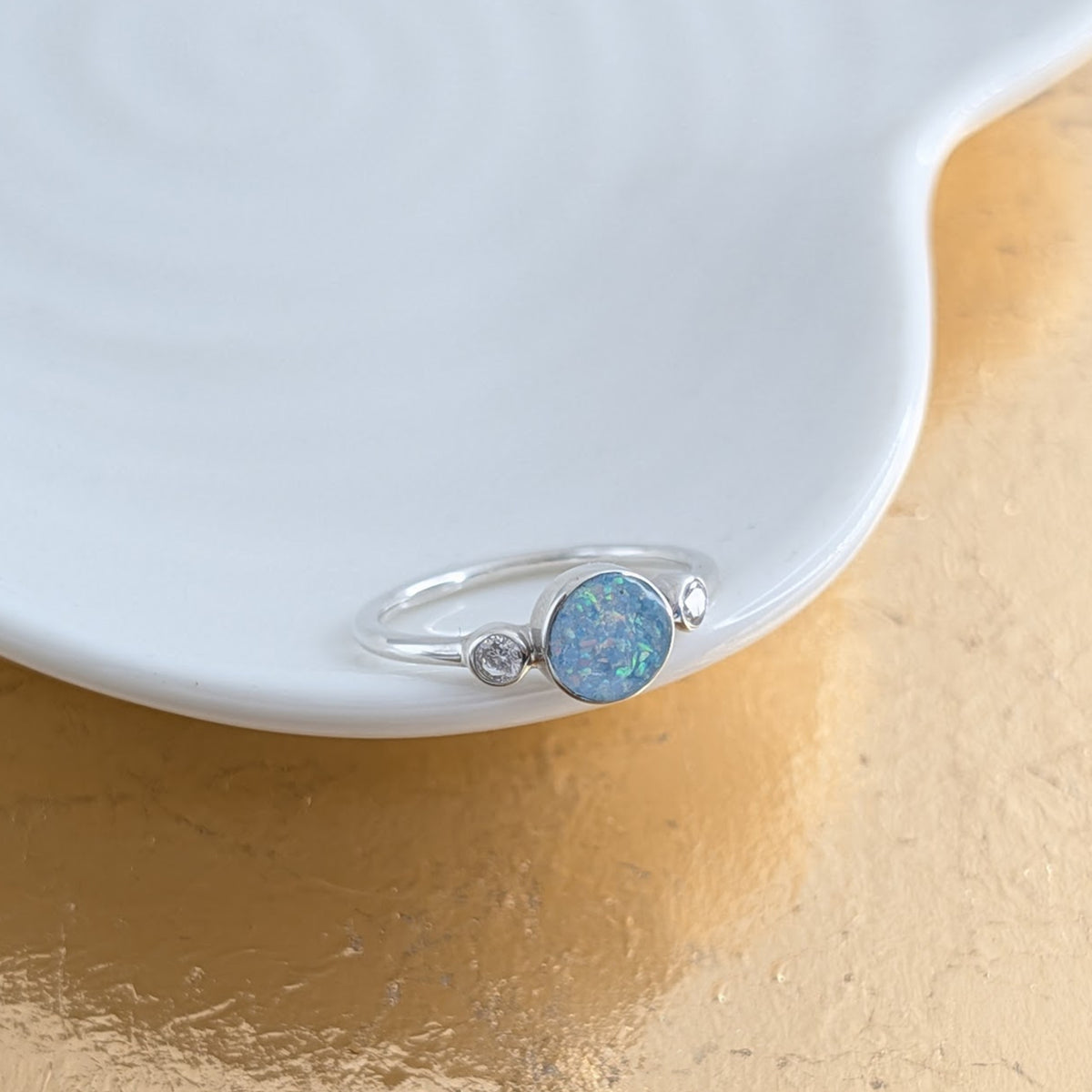 MEMORIAL ASHES DOT &amp; SPARKLE RING