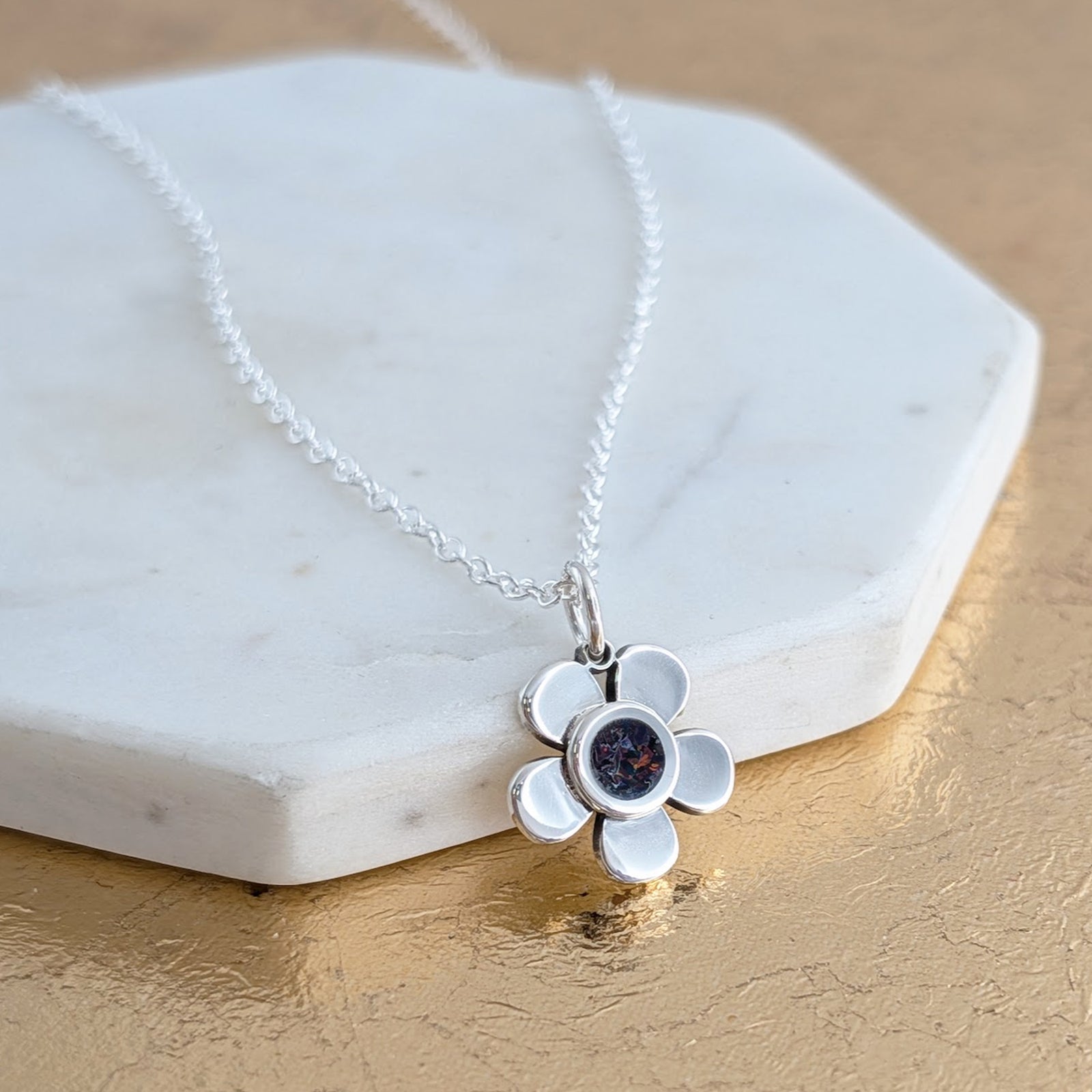 MEMORIAL ASHES FLOWER CHARM