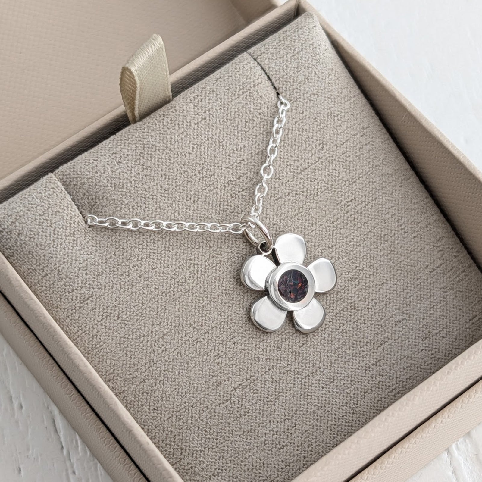 MEMORIAL ASHES FLOWER CHARM