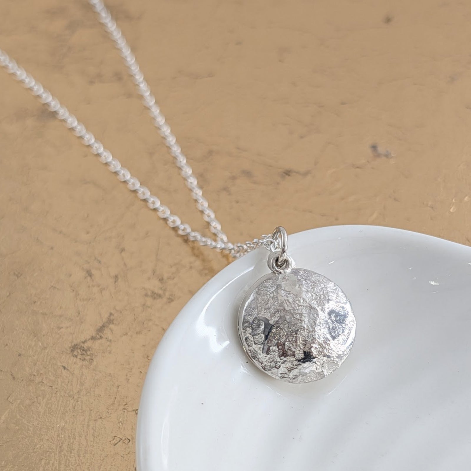 MOON FINGERPRINT LOCKET