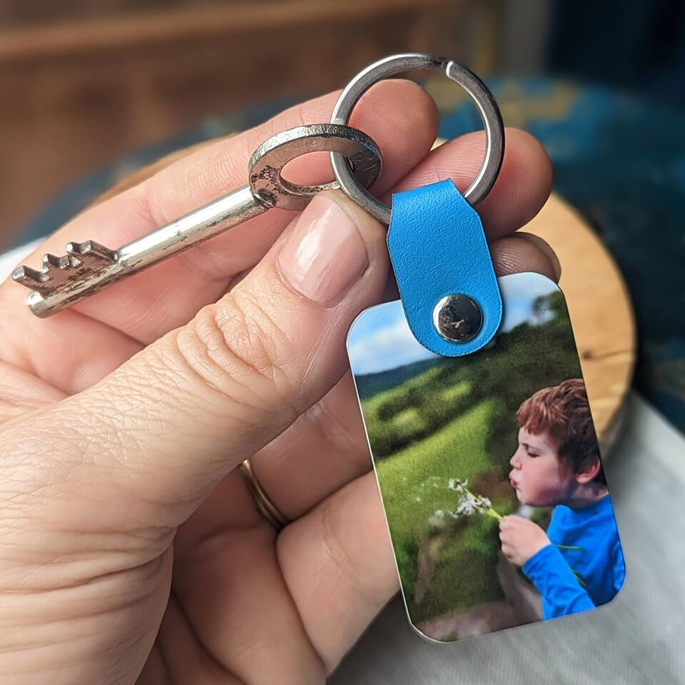 personalised photo keyring | Dad Grandad | Father's Day Gift