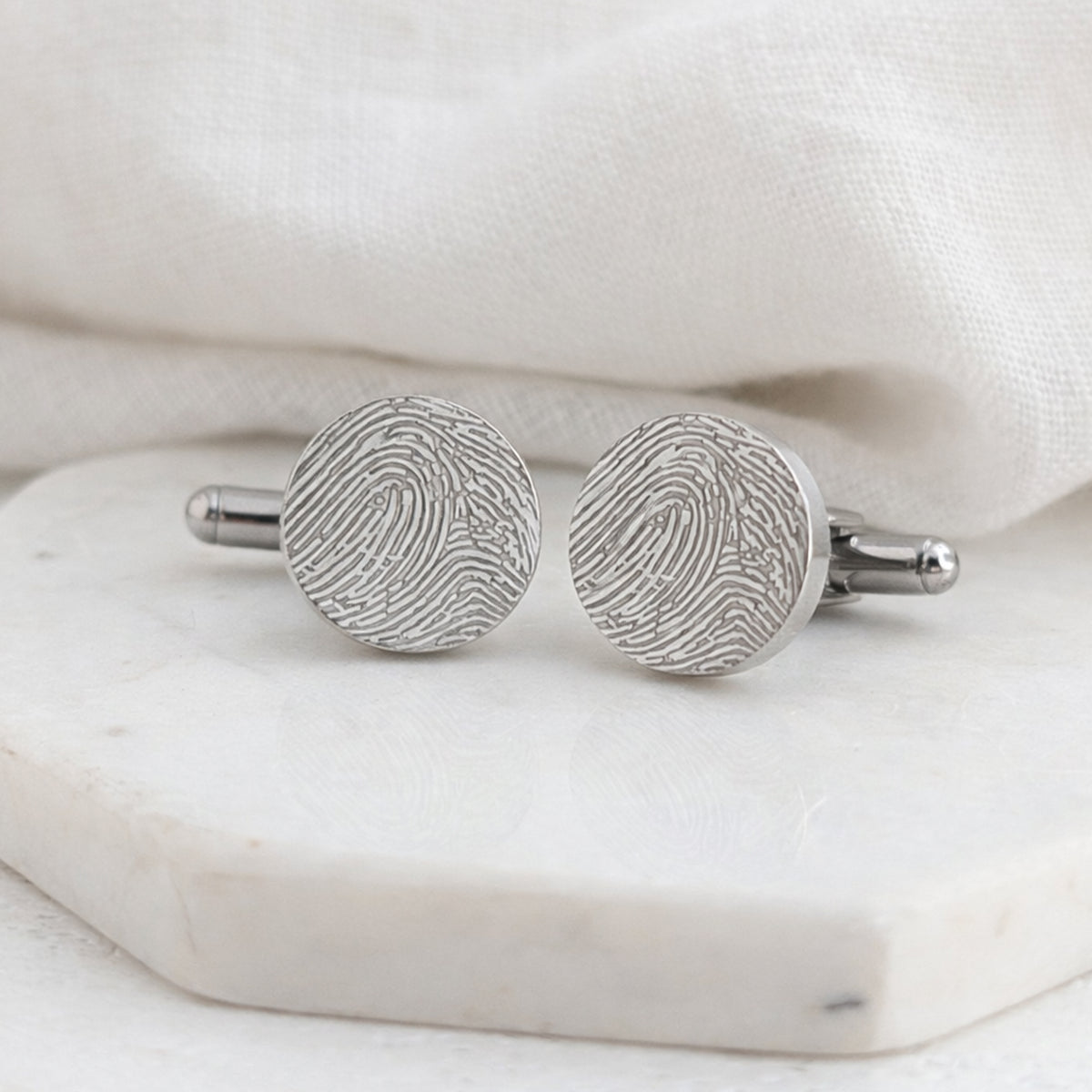 Fingerprint cufflinks