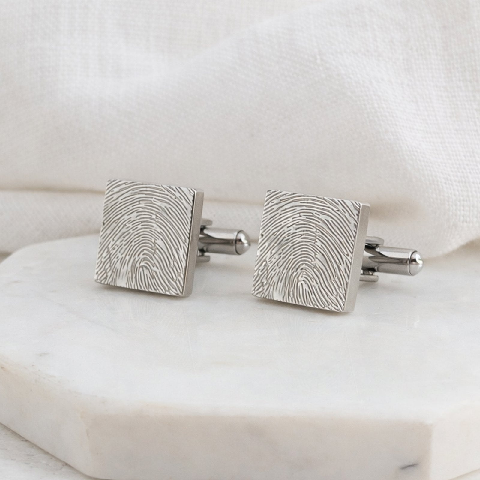Fingerprint Cufflinks for Dad | Father's Day Gift