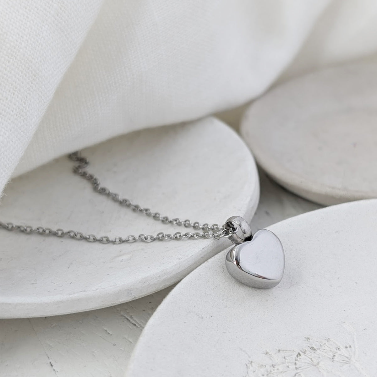 Cremation Ashes Heart Urn Necklace