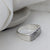 Sterling Silver Fingerprint Ring for Men