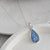 Silver Teardrop Cremation Ashes Necklace