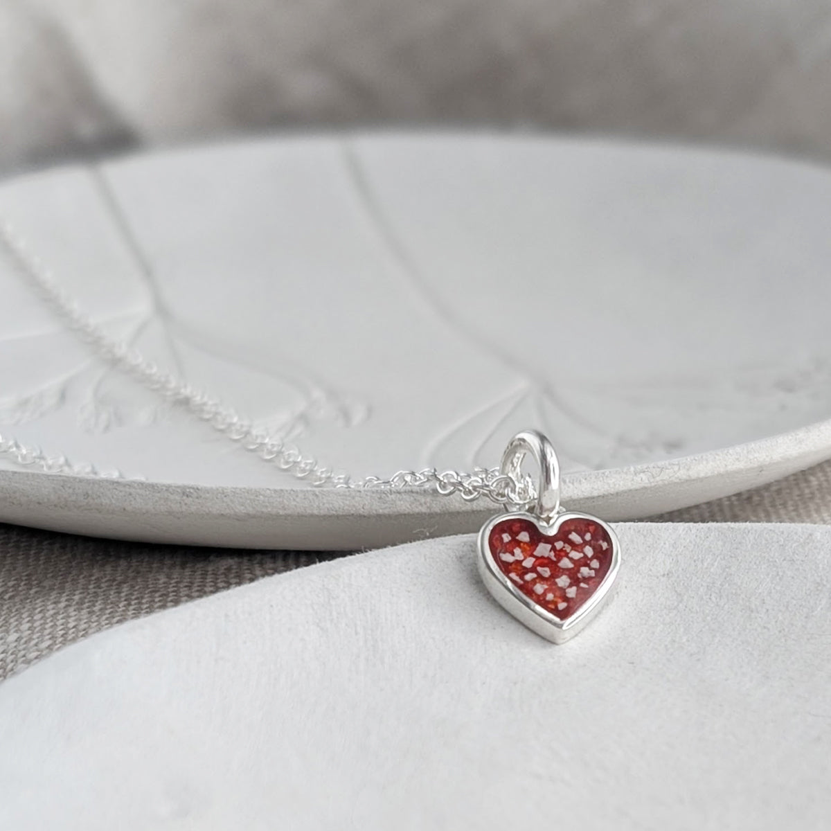 Memorial Ashes Heart Charm