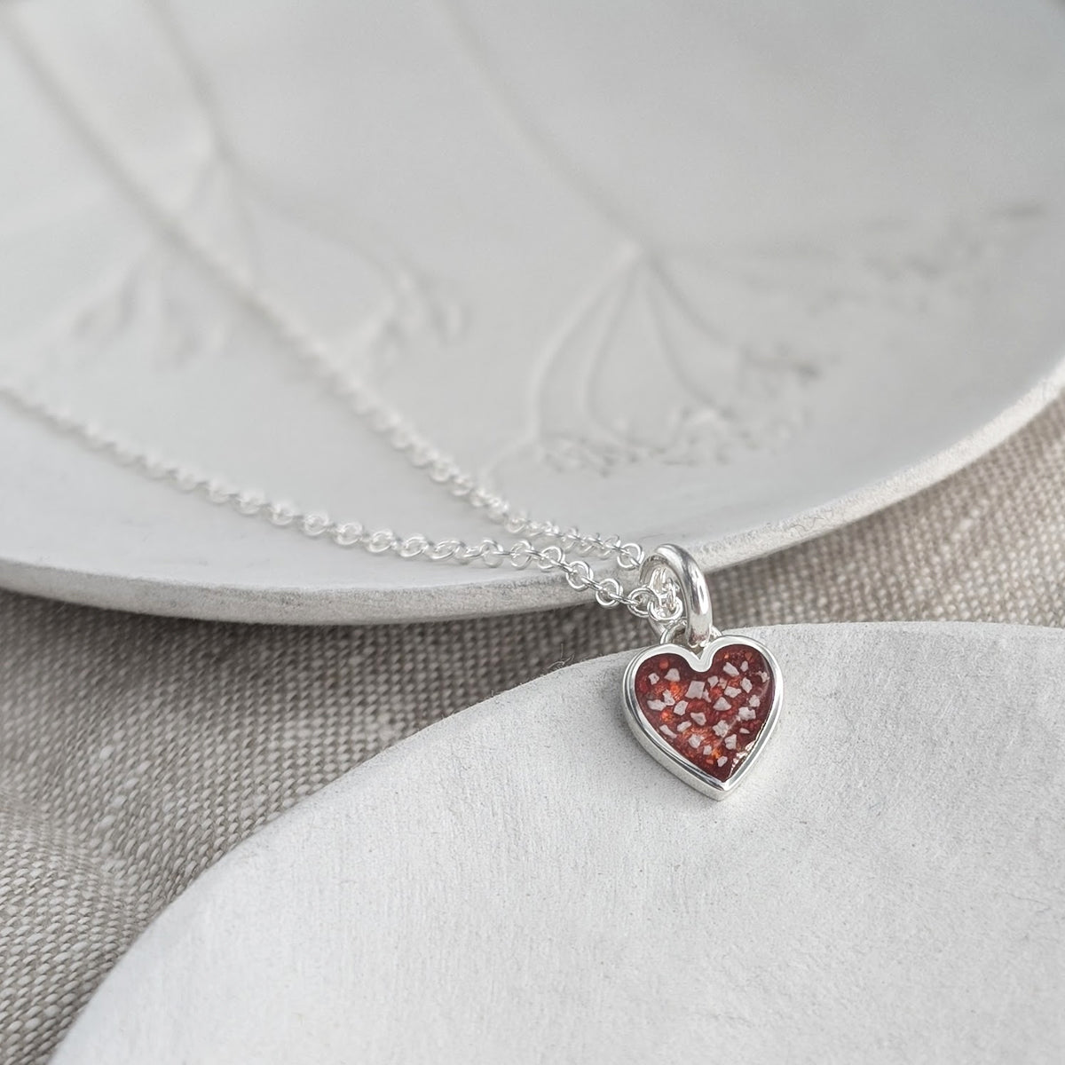 Memorial Ashes Heart Charm