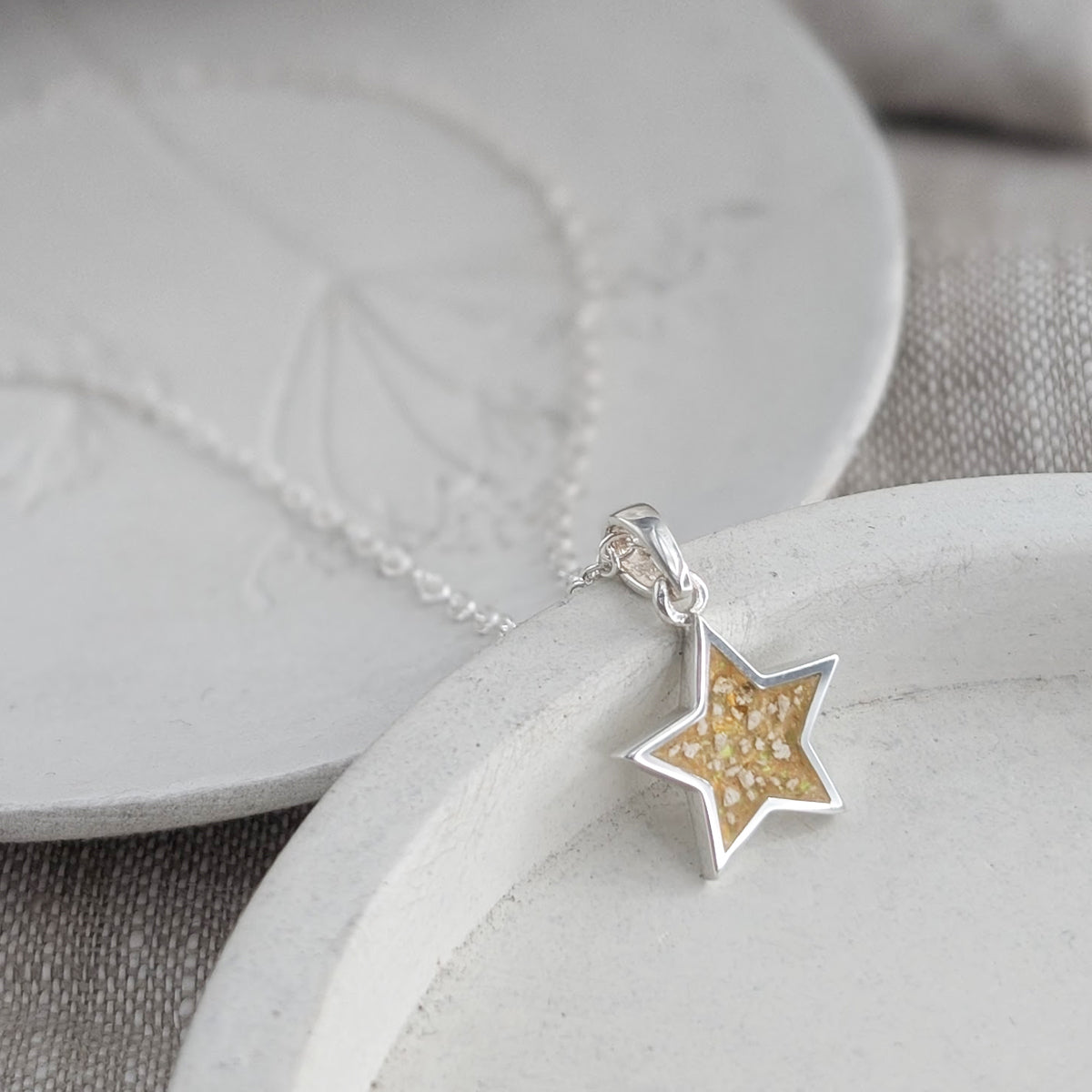 Memorial Ashes Dainty Star Charm
