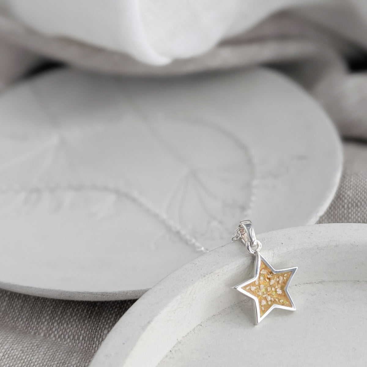 Memorial Ashes Dainty Star Charm