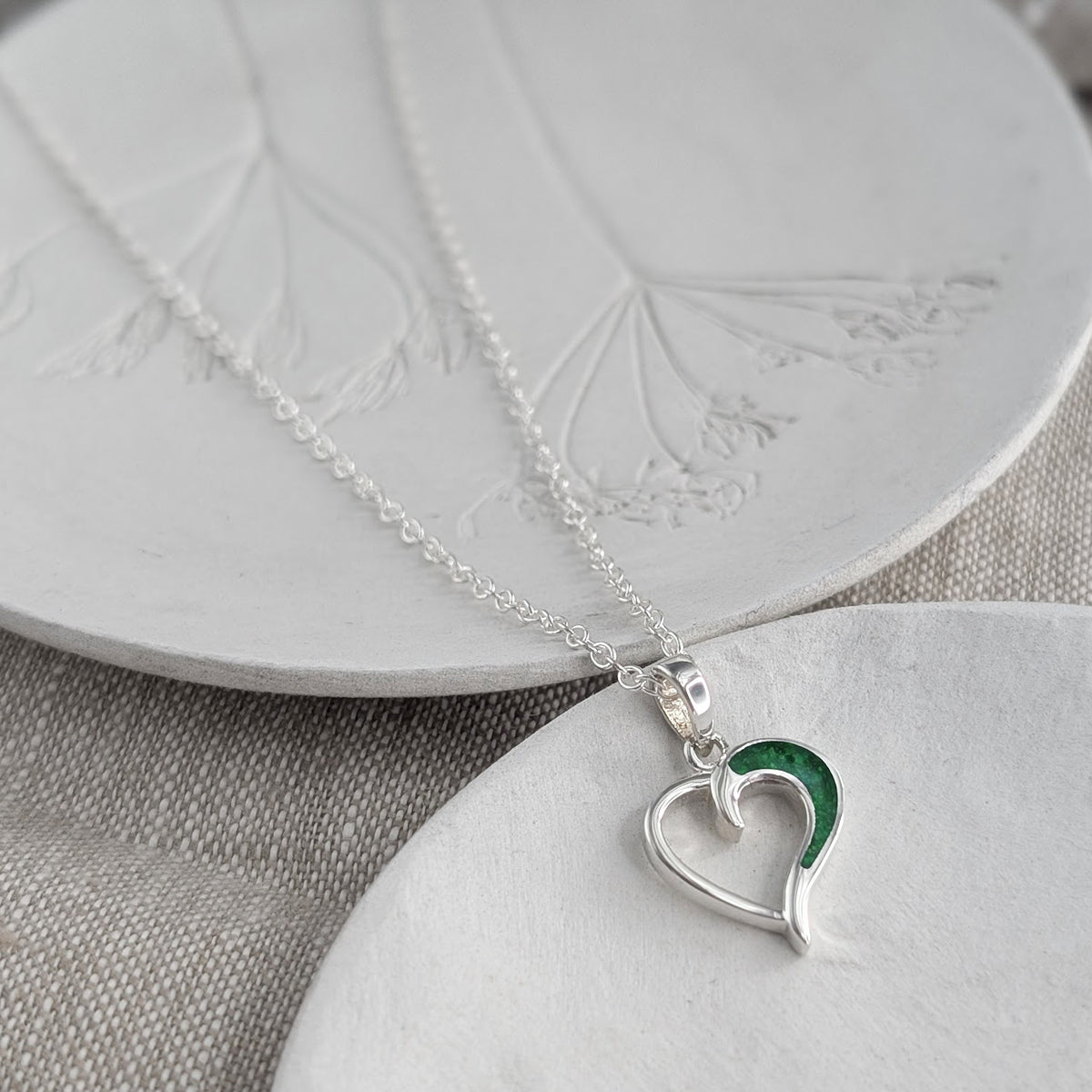Eternal Heart Cremation Ashes Necklace
