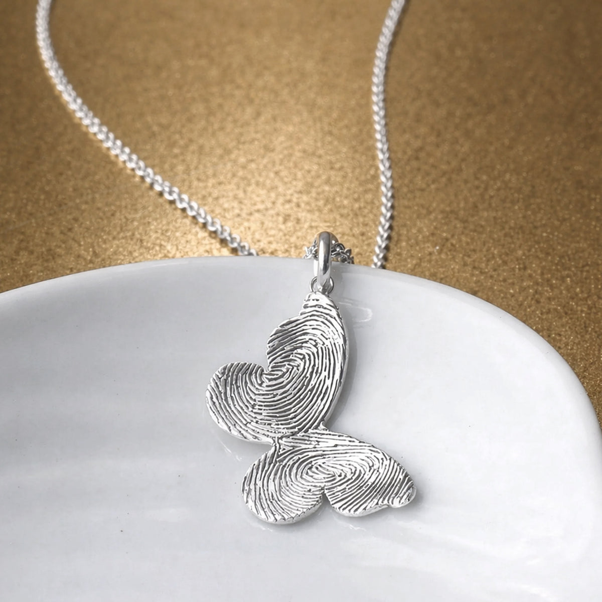 Personalised Fingerprint Keepsake Necklace for Mum | Mother's Day Gift