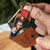 Personalised photo leather keyring for Dad | Father's Day Gift