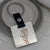 PERSONALISED CHILD'S DRAWING STEEL SQUARE TAG KEYRING