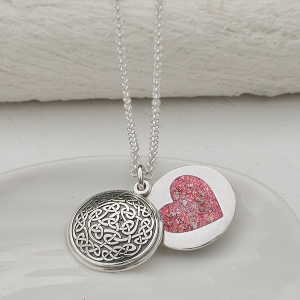 Cremation Ashes Memorial Jewellery | Eternal Knot Ashes Necklace