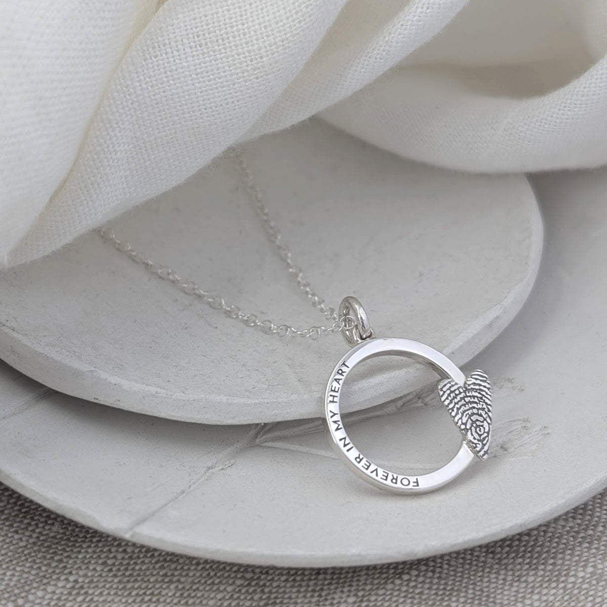 Memorial FIngerprint Necklace