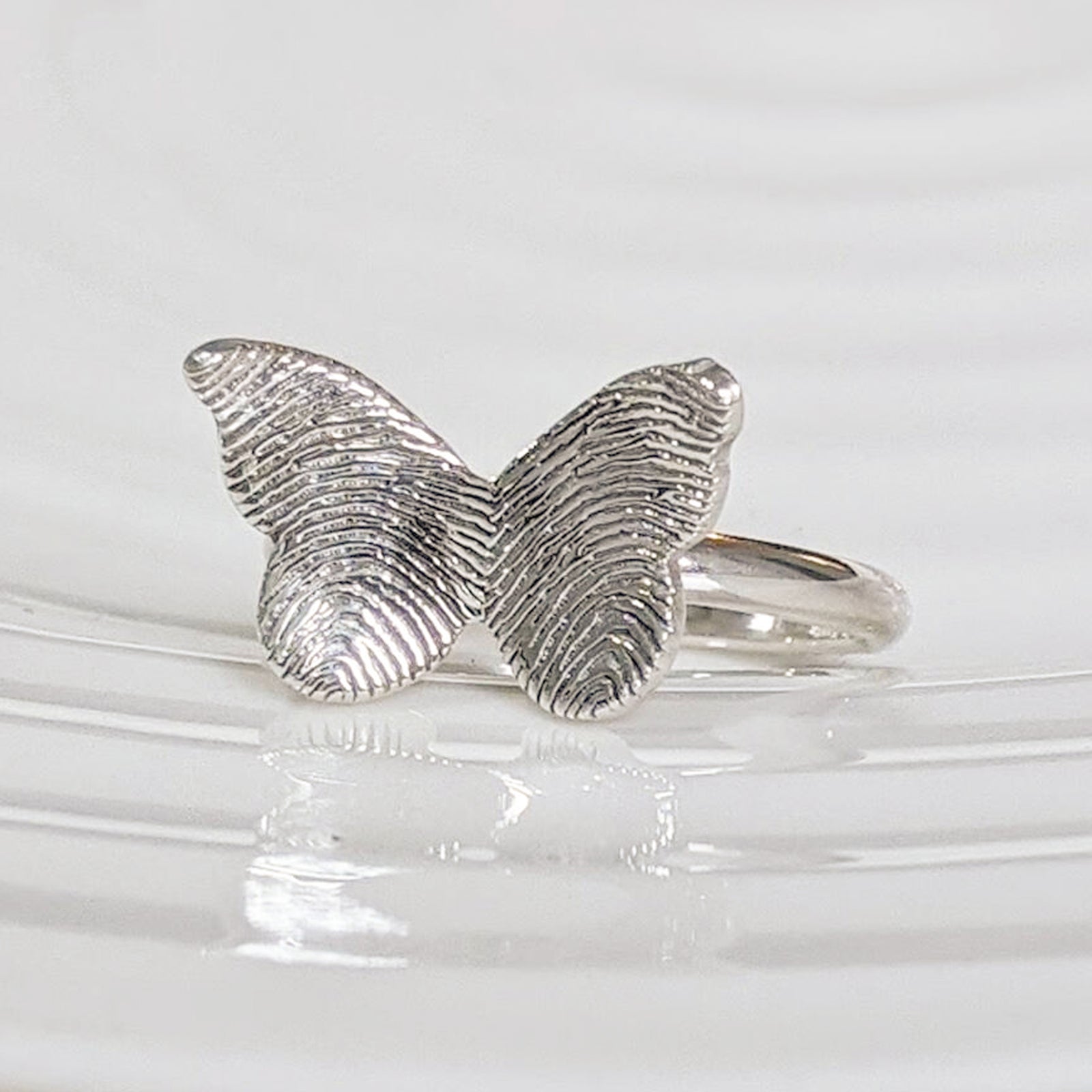 Fingerprint Ring - Butterfly