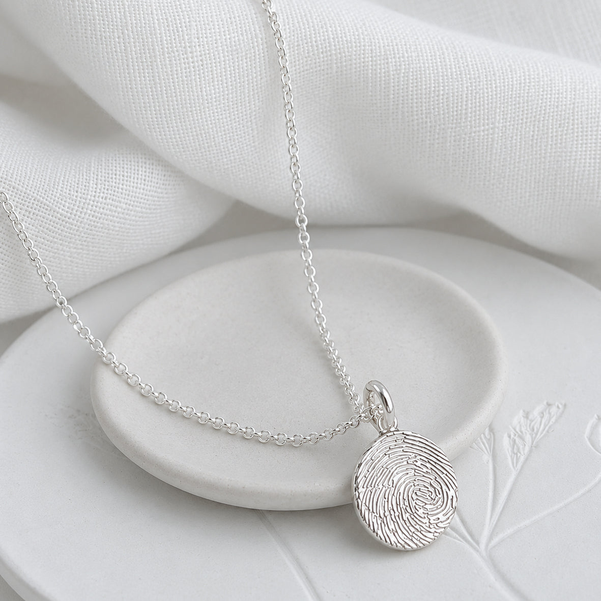 Fingerprint Charm in silver or gold