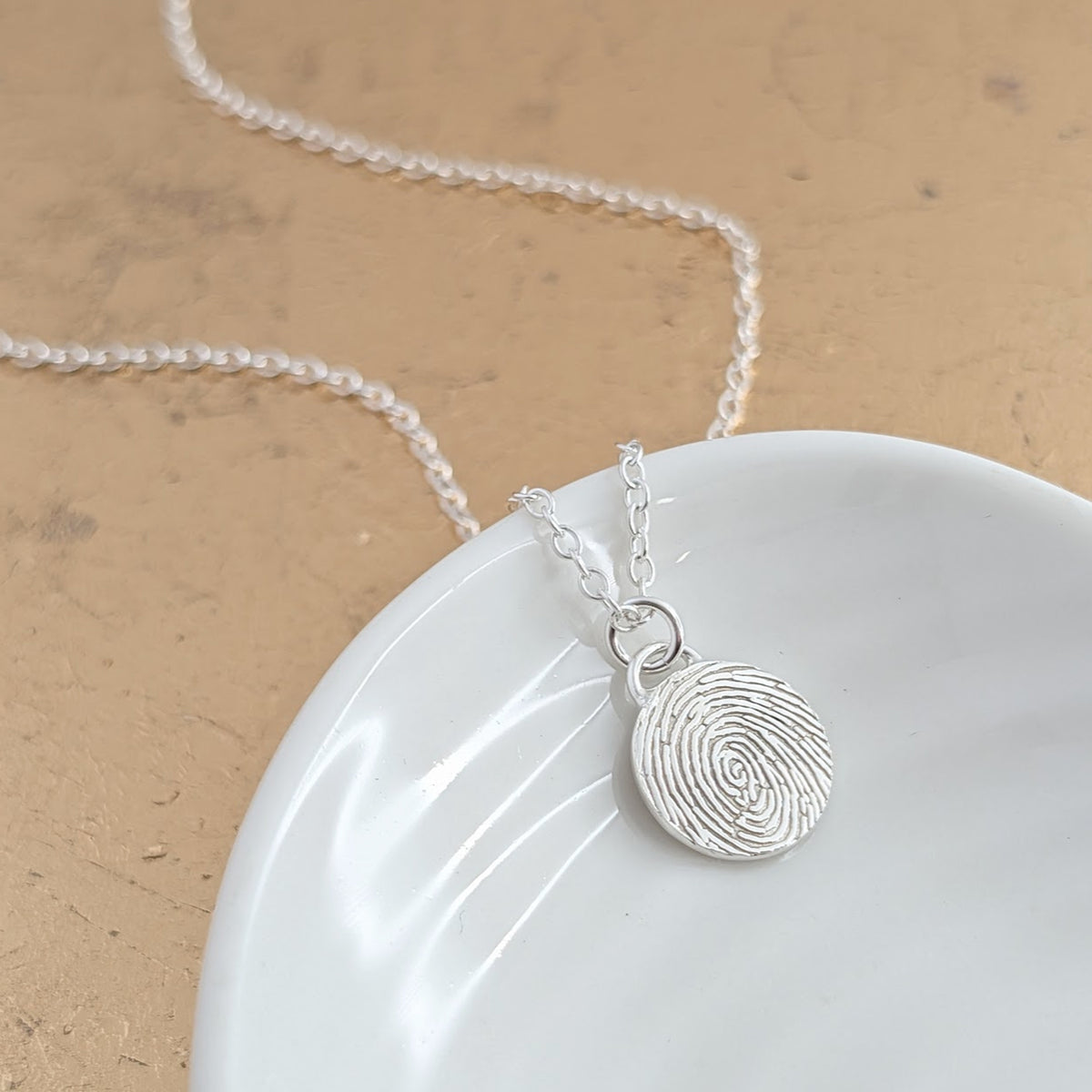 Memorial fingerprint jewellery