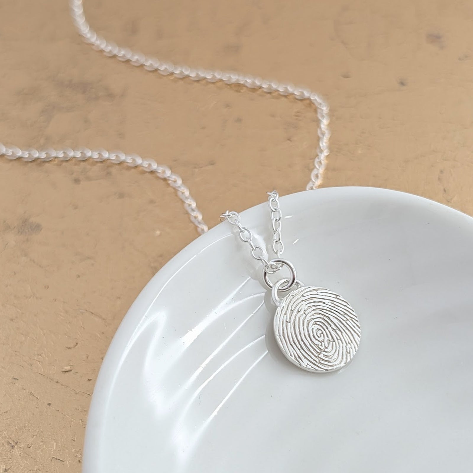 Memorial fingerprint jewellery
